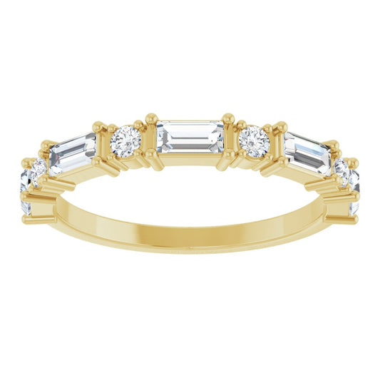 Larkspur 1/2 Eternity Band