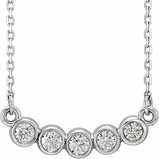 Calla Bezel Necklace