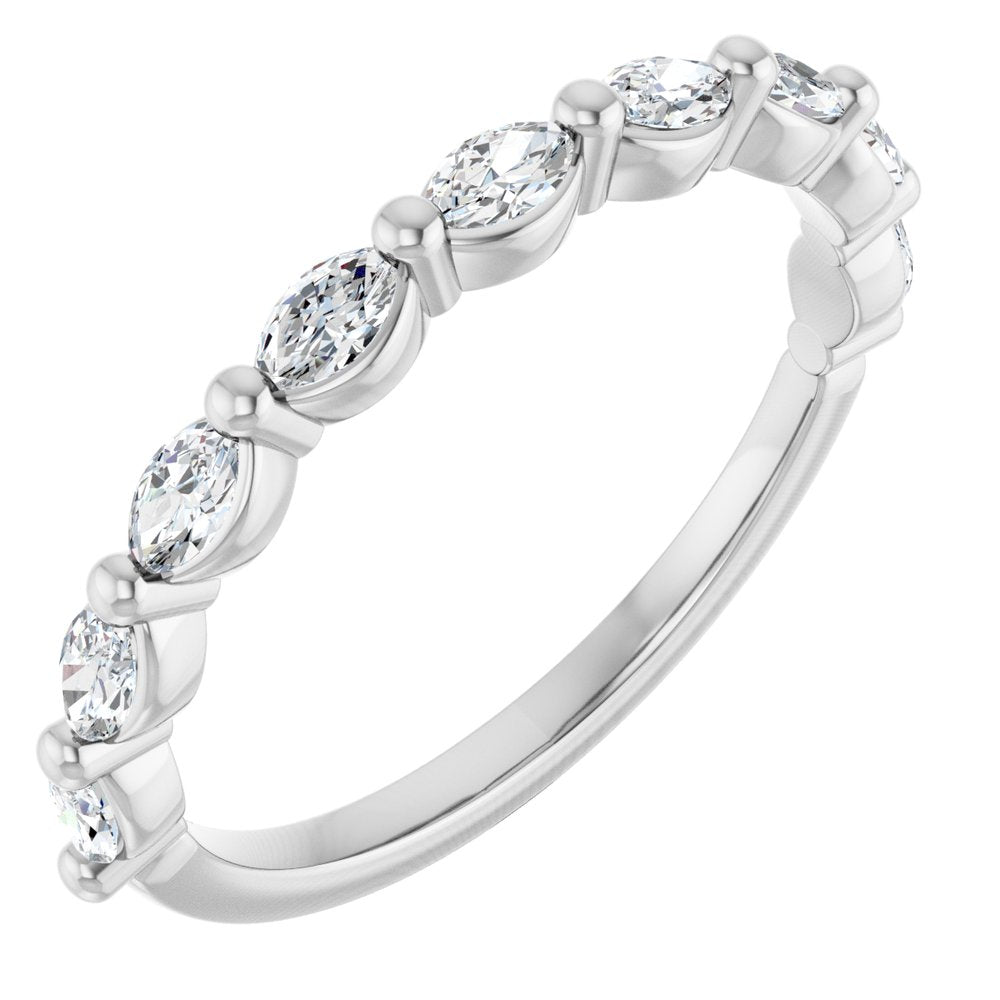 Tulip Half Eternity Band