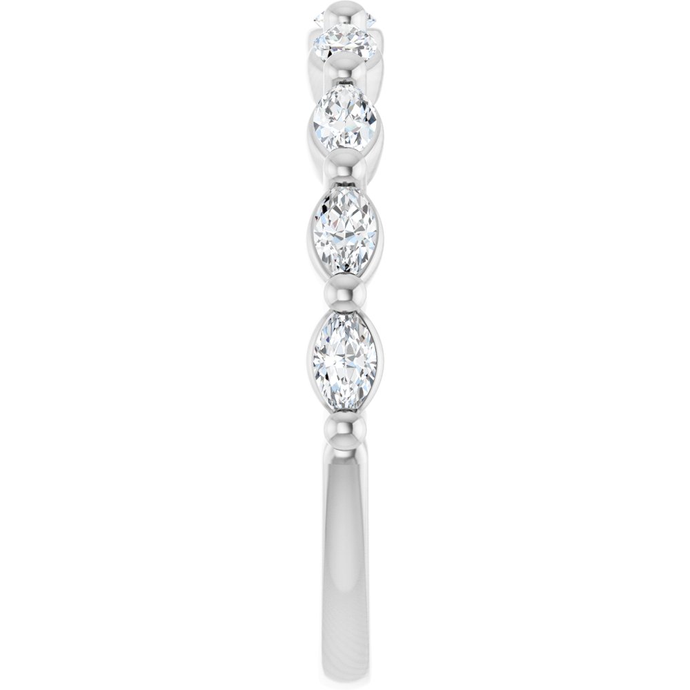 Tulip Half Eternity Band