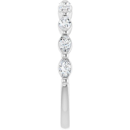 Tulip Half Eternity Band