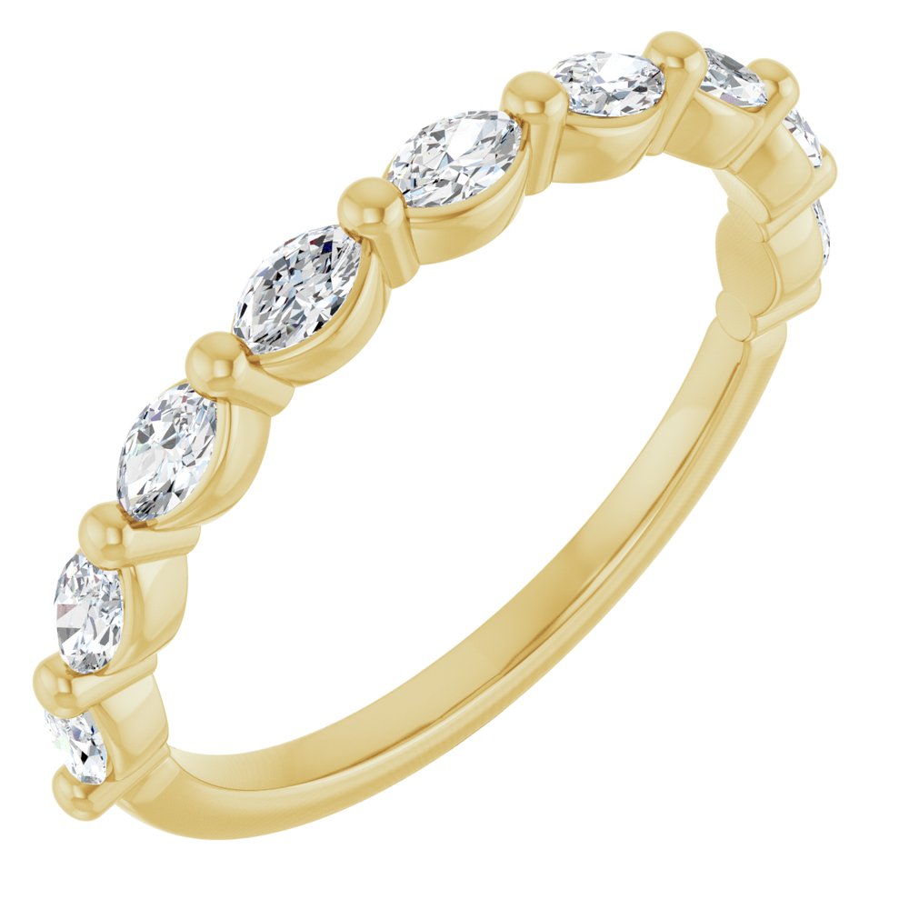 Tulip Half Eternity Band
