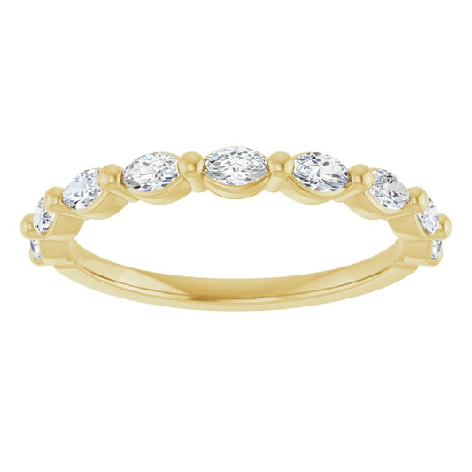 Tulip Half Eternity Band