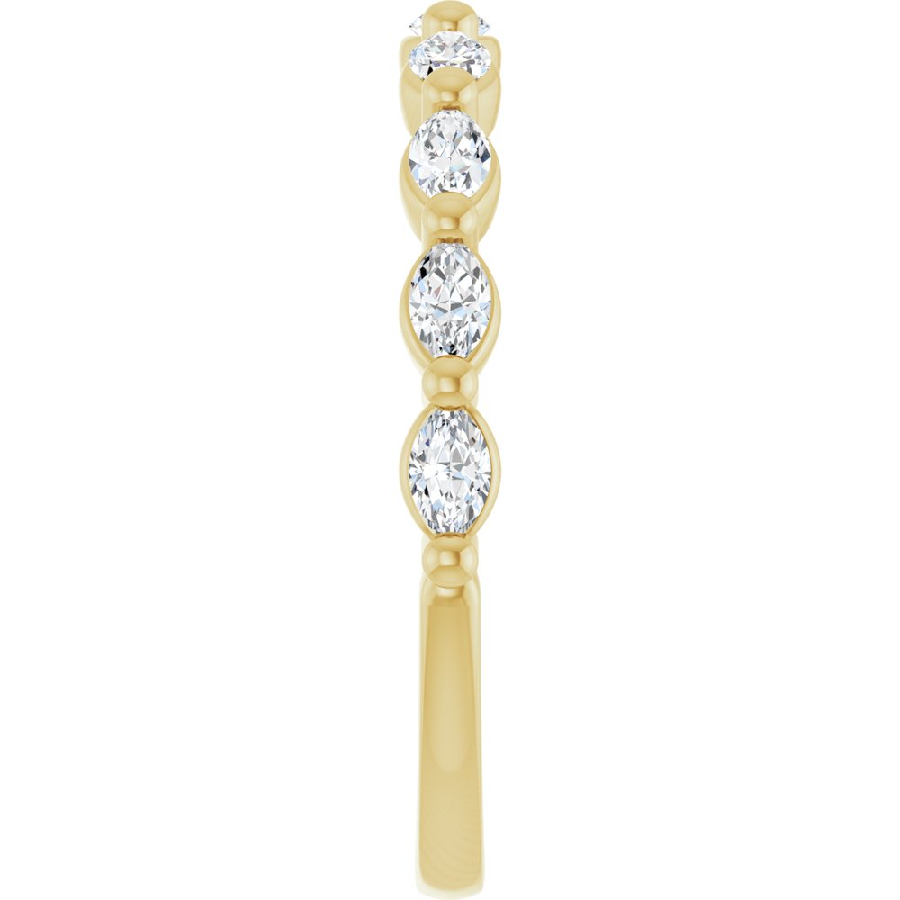 Tulip Half Eternity Band