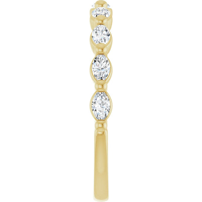 Tulip Half Eternity Band