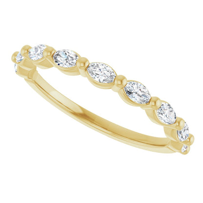 Tulip Half Eternity Band