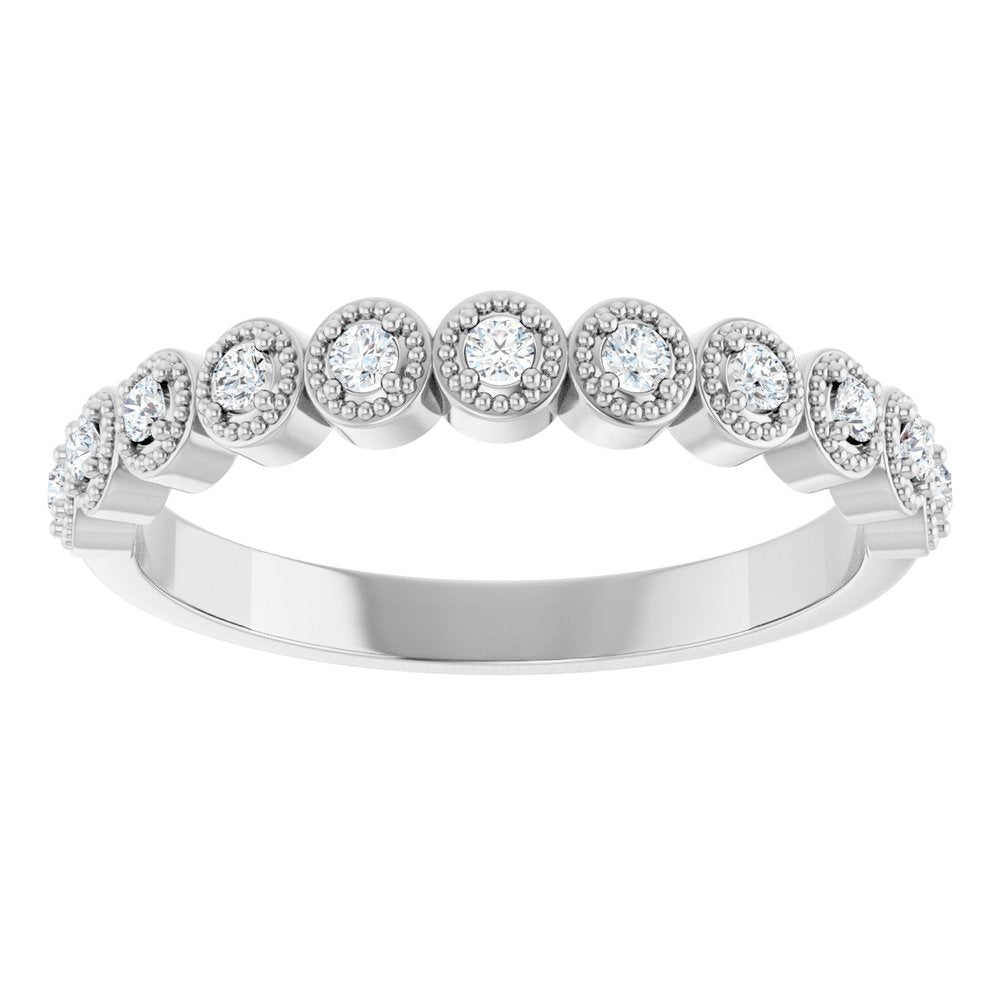 Sunflower Bezel 1/2 Eternity Band