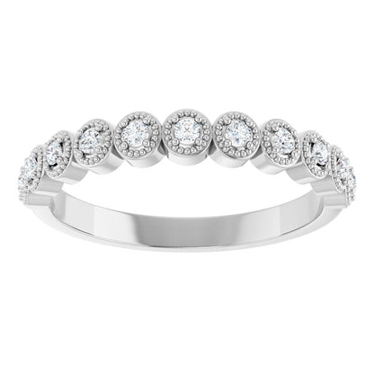 Sunflower Bezel 1/2 Eternity Band