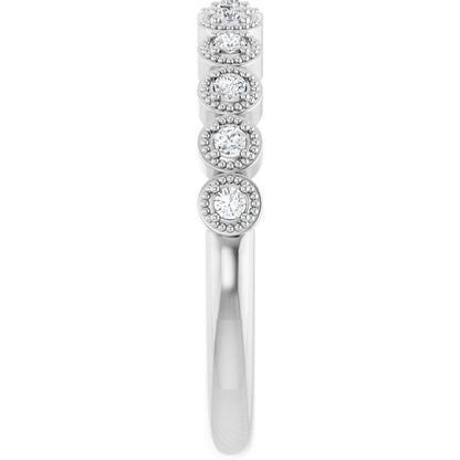 Sunflower Bezel 1/2 Eternity Band