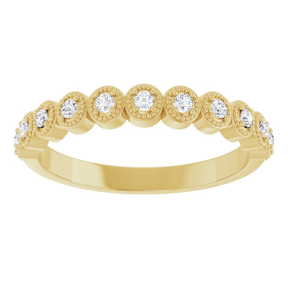 Sunflower Bezel 1/2 Eternity Band