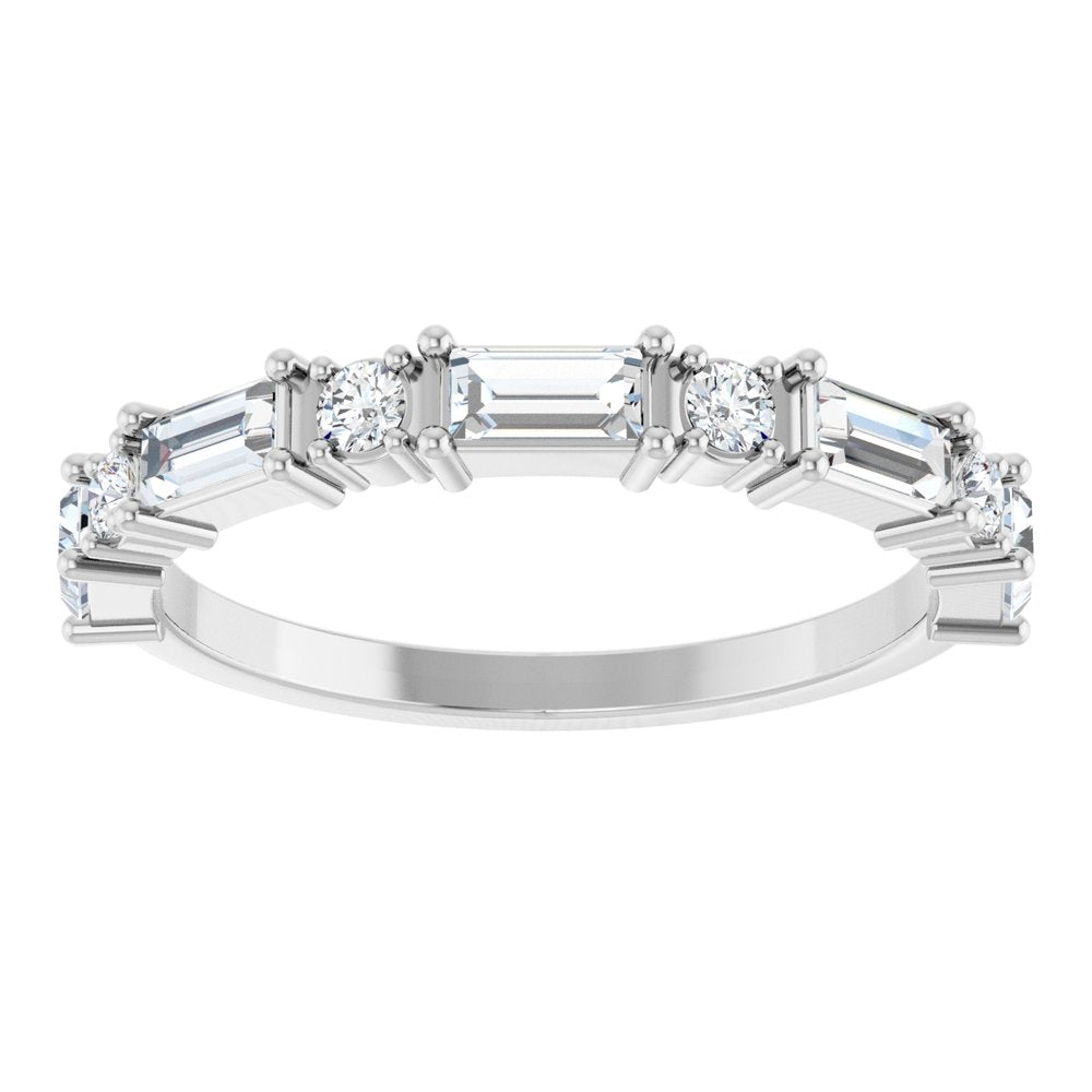 Larkspur 1/2 Eternity Band