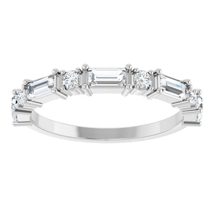 Larkspur 1/2 Eternity Band