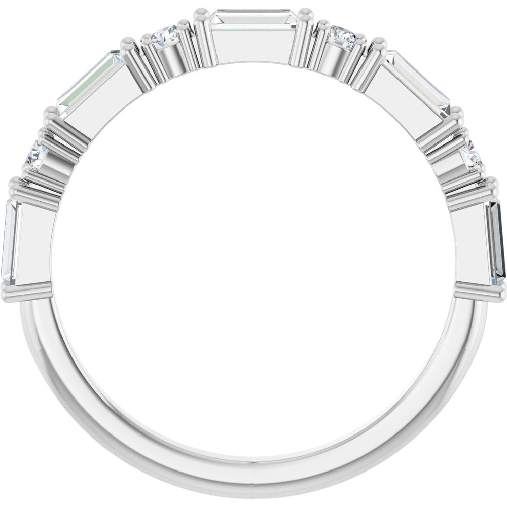 Larkspur 1/2 Eternity Band