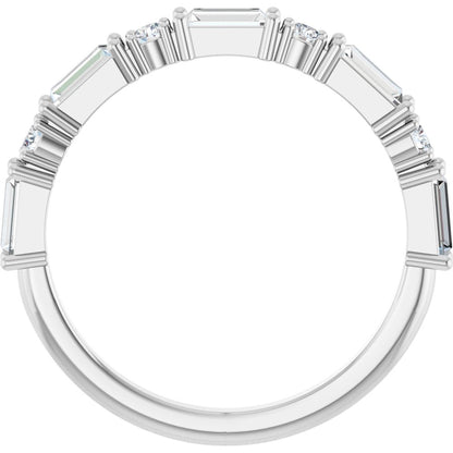 Larkspur 1/2 Eternity Band