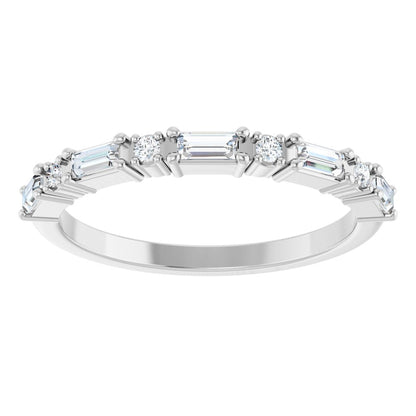 Larkspur 1/2 Eternity Band