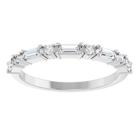 Larkspur 1/2 Eternity Band