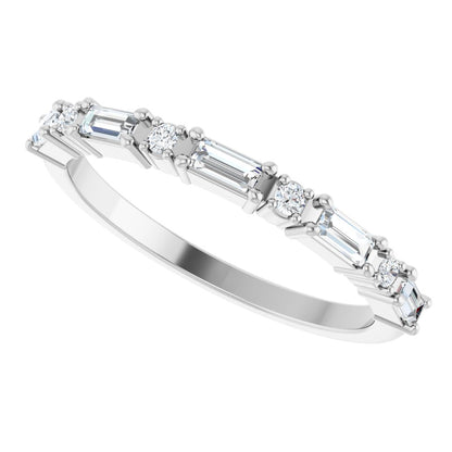 Larkspur 1/2 Eternity Band