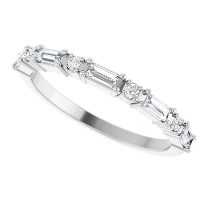 Larkspur 1/2 Eternity Band