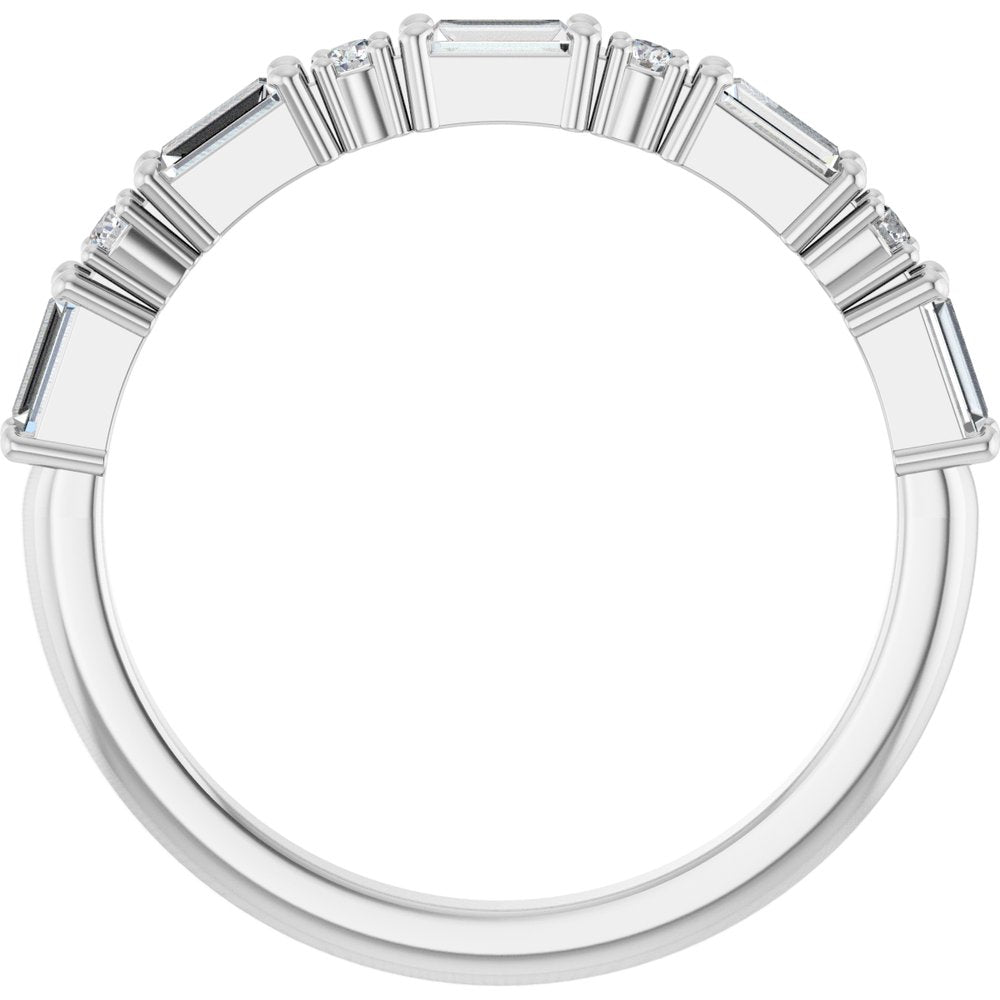 Larkspur 1/2 Eternity Band
