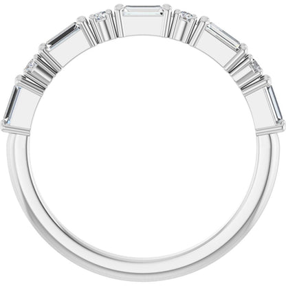 Larkspur 1/2 Eternity Band