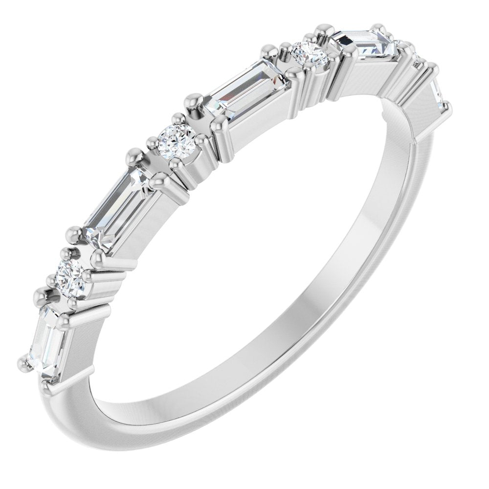 Larkspur 1/2 Eternity Band