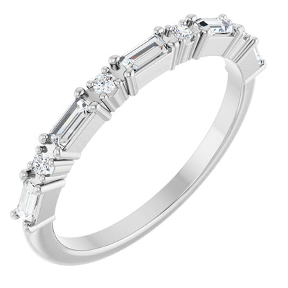 Larkspur 1/2 Eternity Band