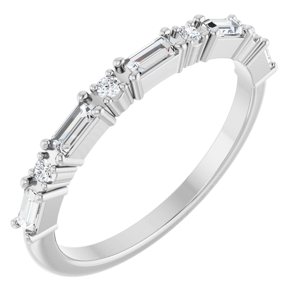 Larkspur 1/2 Eternity Band