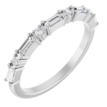 Larkspur 1/2 Eternity Band