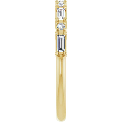 Larkspur 1/2 Eternity Band