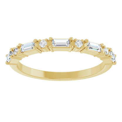 Larkspur 1/2 Eternity Band