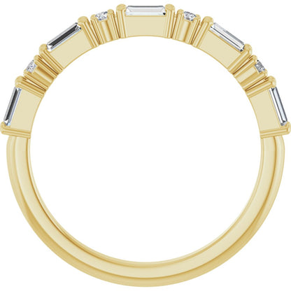 Larkspur 1/2 Eternity Band