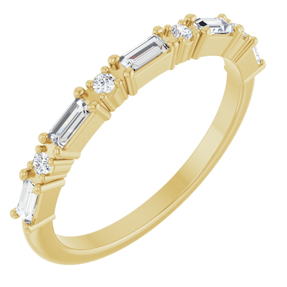Larkspur 1/2 Eternity Band