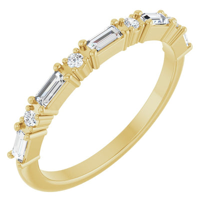 Larkspur 1/2 Eternity Band