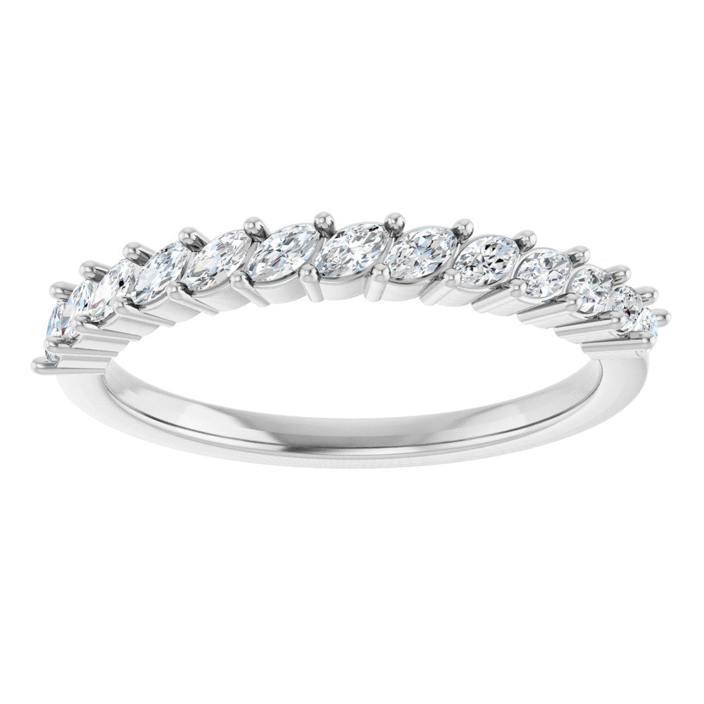 Dalhia Marquise 1/2 Eternity Band