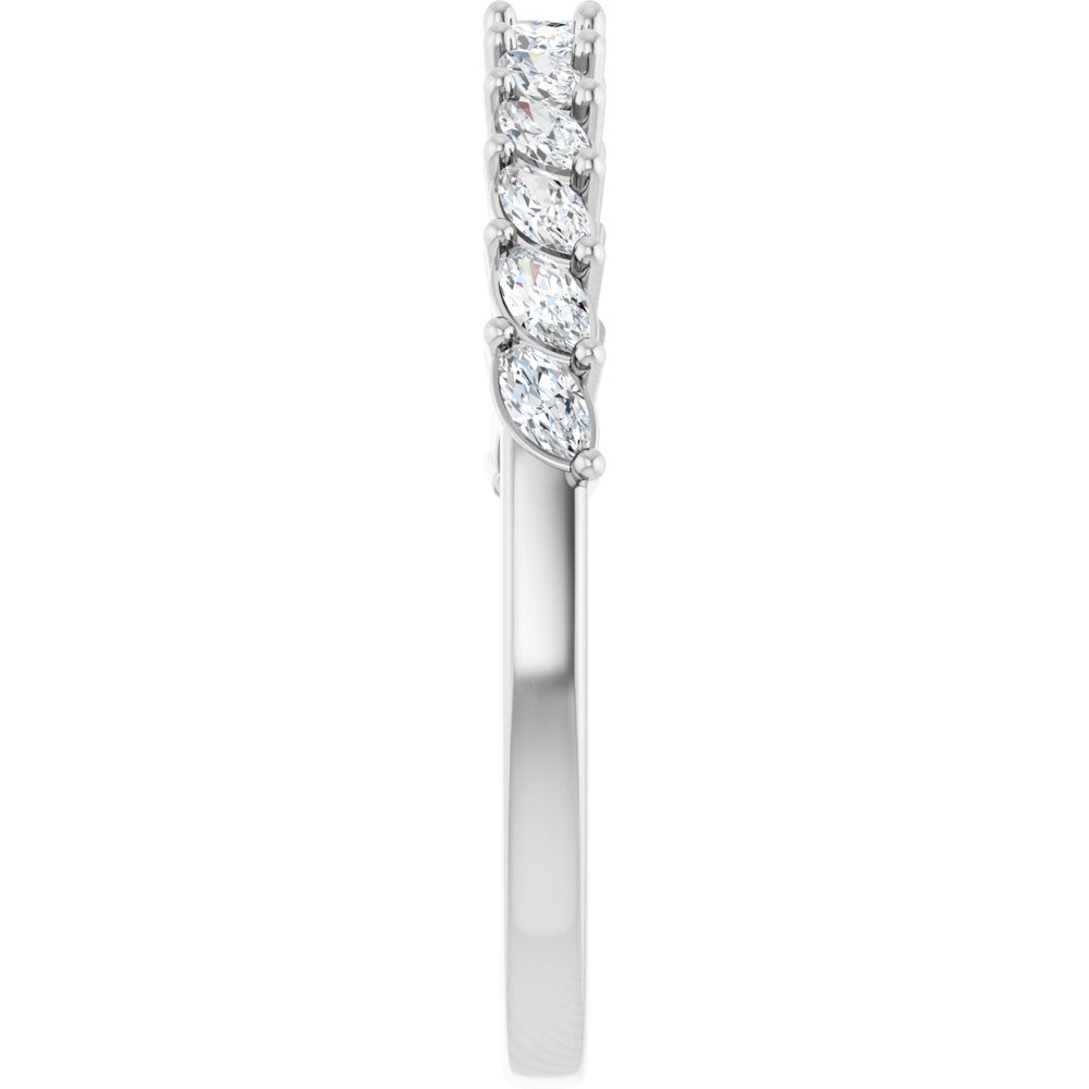 Dalhia Marquise 1/2 Eternity Band