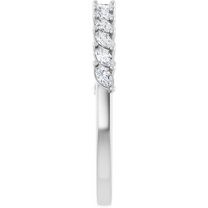 Dalhia Marquise 1/2 Eternity Band