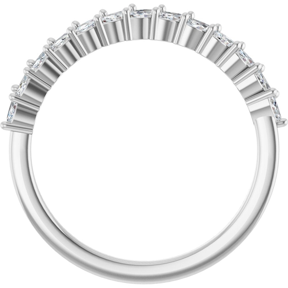 Dalhia Marquise 1/2 Eternity Band