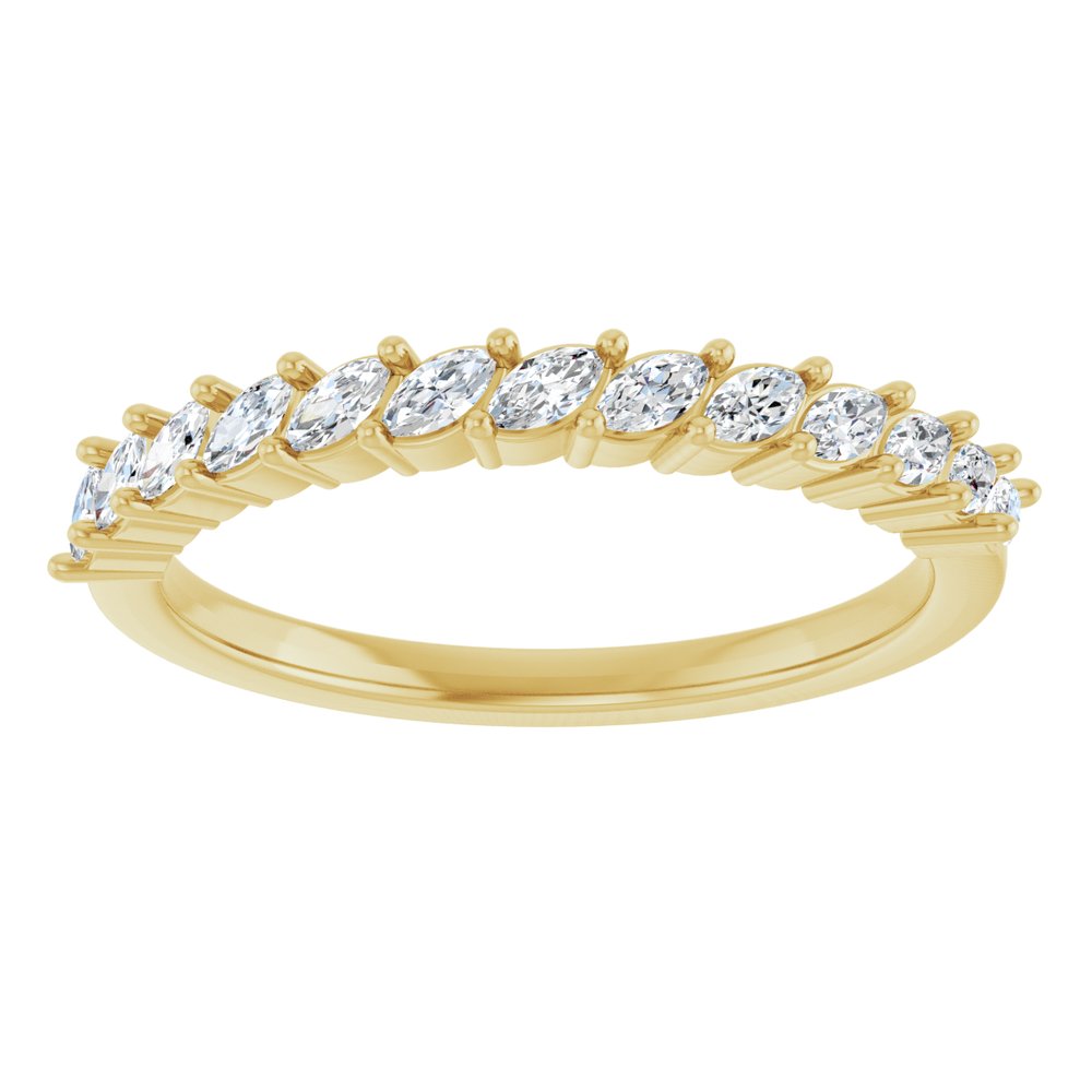 Dalhia Marquise 1/2 Eternity Band