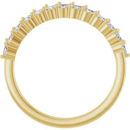 Dalhia Marquise 1/2 Eternity Band