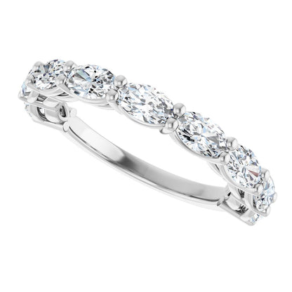 Primrose 1/2 Oval Eternity Band