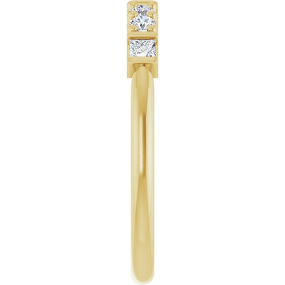 Petunia 1/2 Eternity Band