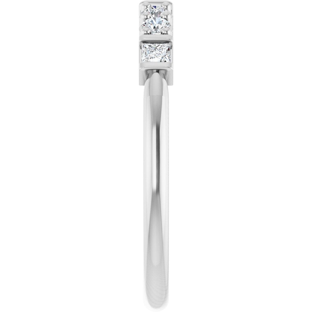 Petunia 1/2 Eternity Band