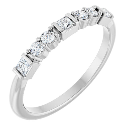 Petunia 1/2 Eternity Band
