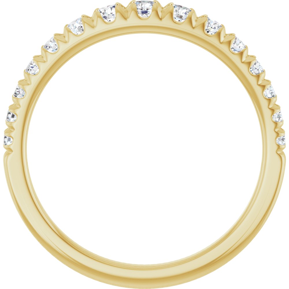 Camellia Tapered 1/2 Eternity Band