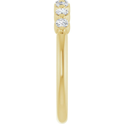 Freesia 1/2 Eternity Band