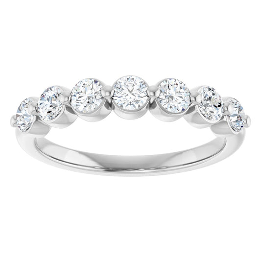 Freesia 1/2 Eternity Band