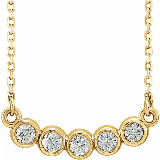 Calla Bezel Necklace