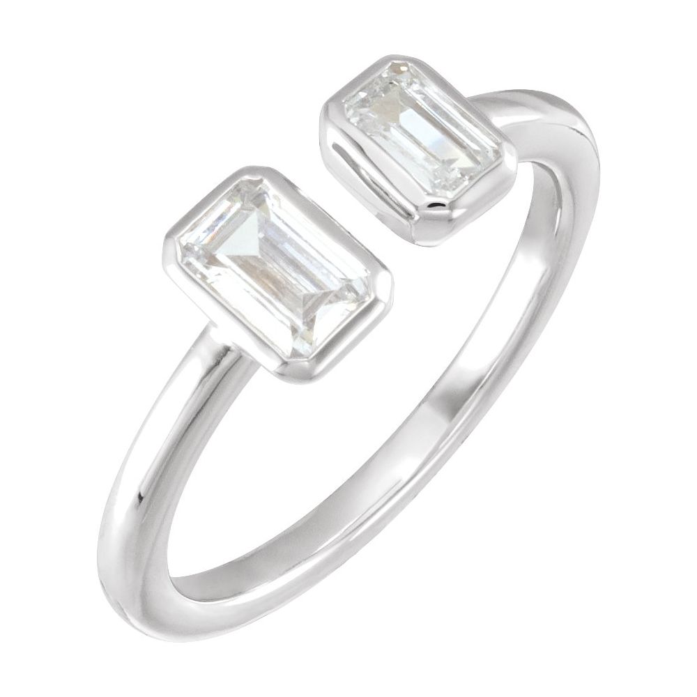Buttercup Two Stone Emerald Ring