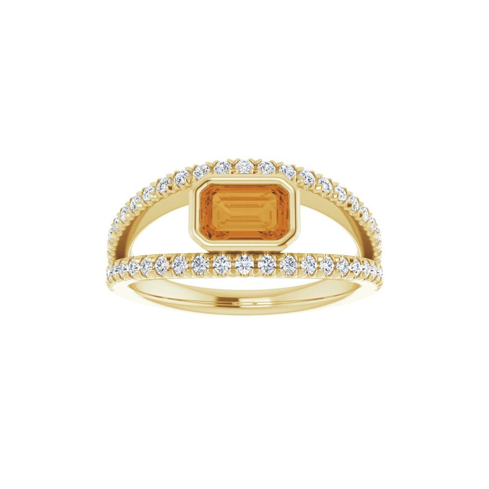 Marigold Pave Diamond Ring