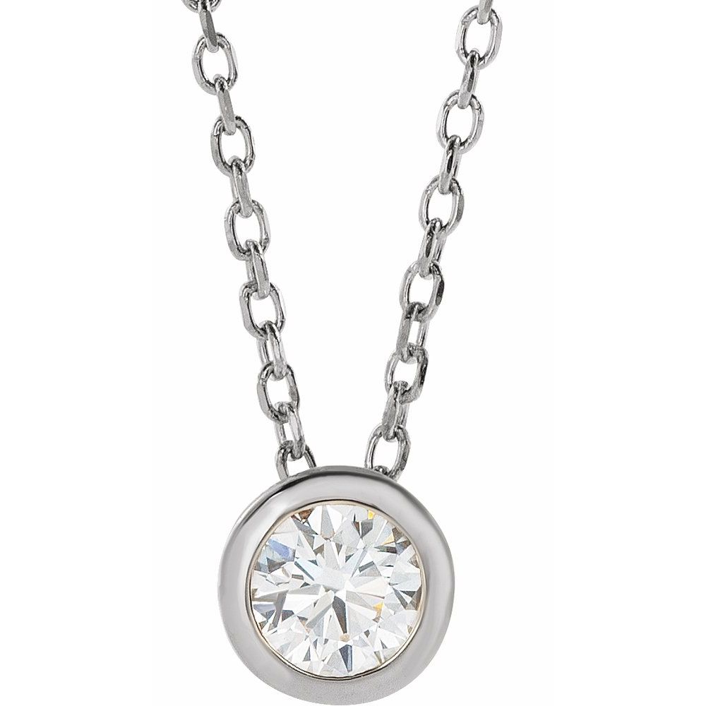 Daisy Bezel Set Necklace
